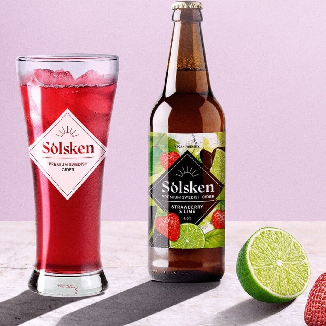 Brand Identity And Packaging For Solsken Premium Swedish Cider