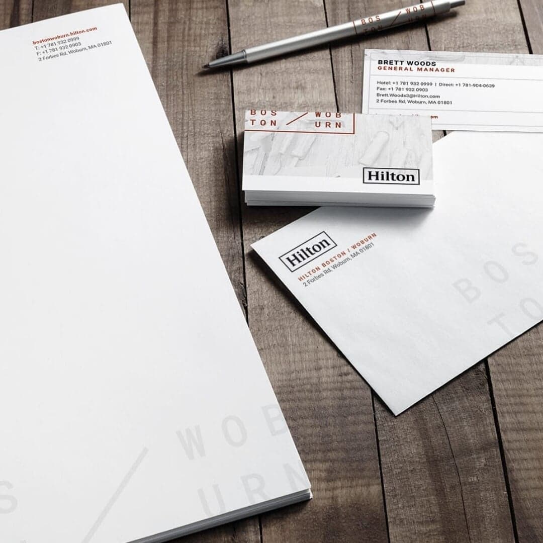 Brand Identity For Hilton Boston Woburn Hotel