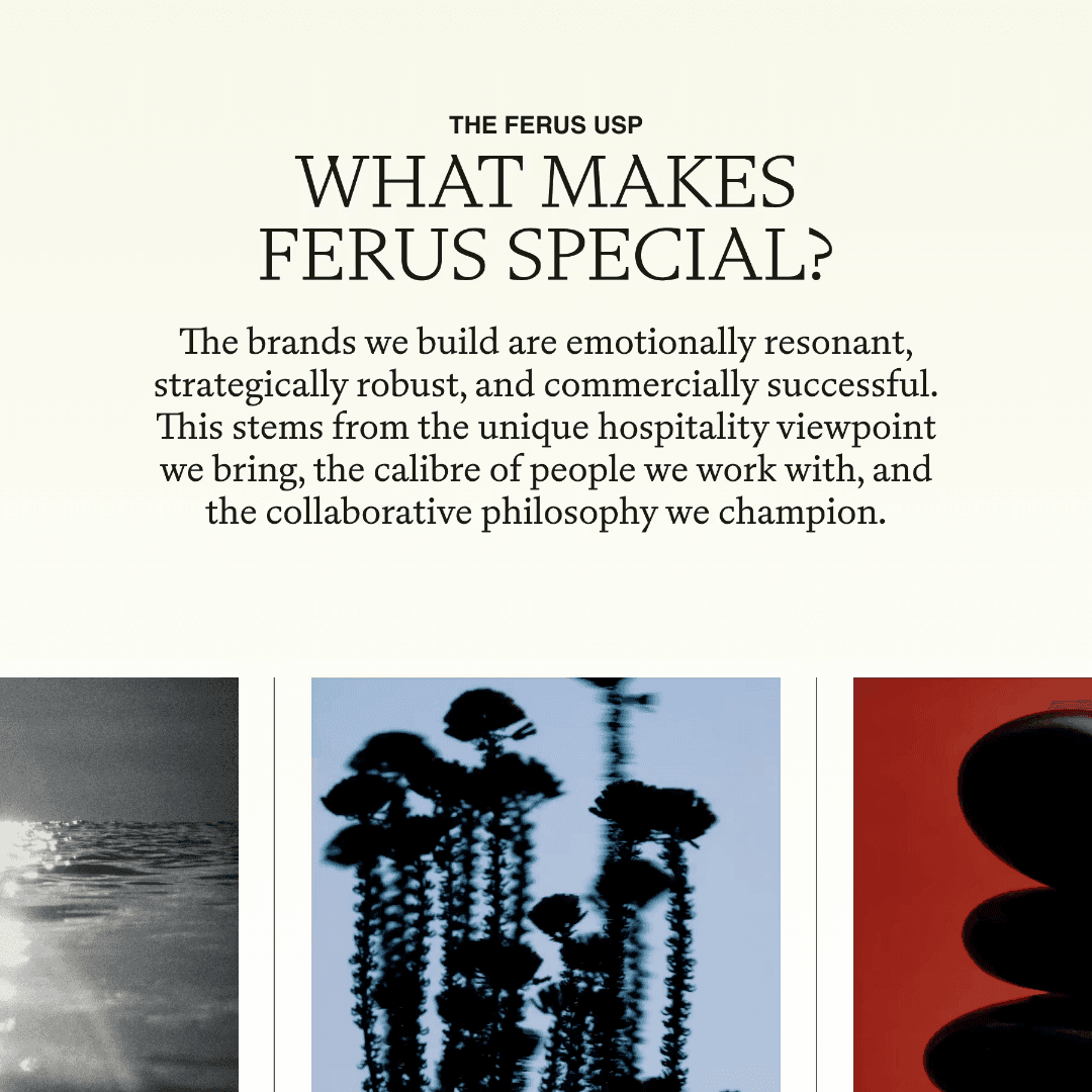 Editorial Website For A Hospitality Positioning Agency