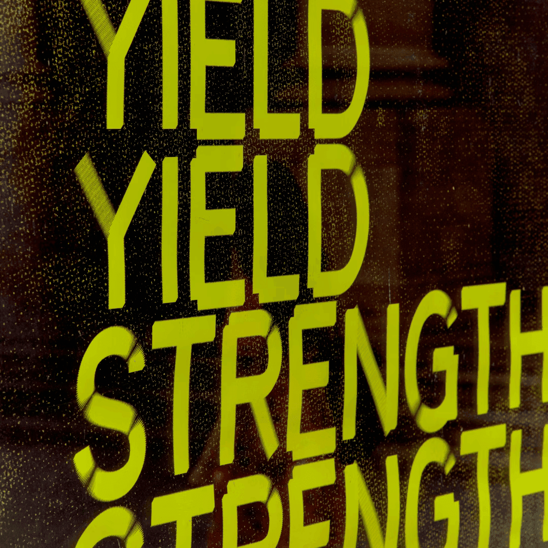 Brand Identity For The 'yield Strength' Exhibition